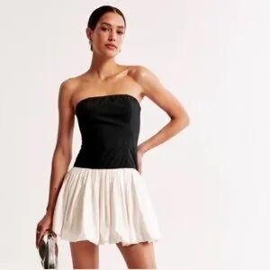 Abercrombie & Fitch Bubble Hem Mini Dress